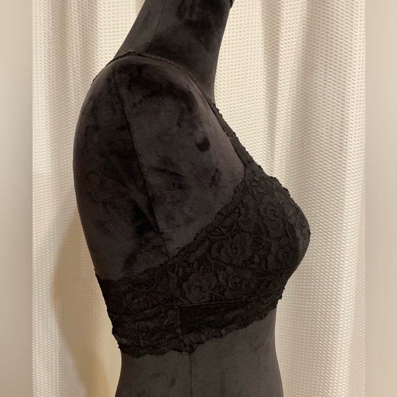 Wishlist black lace racerback bralette size medium - Picture 4 of 6
